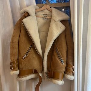 Shearling acne coat